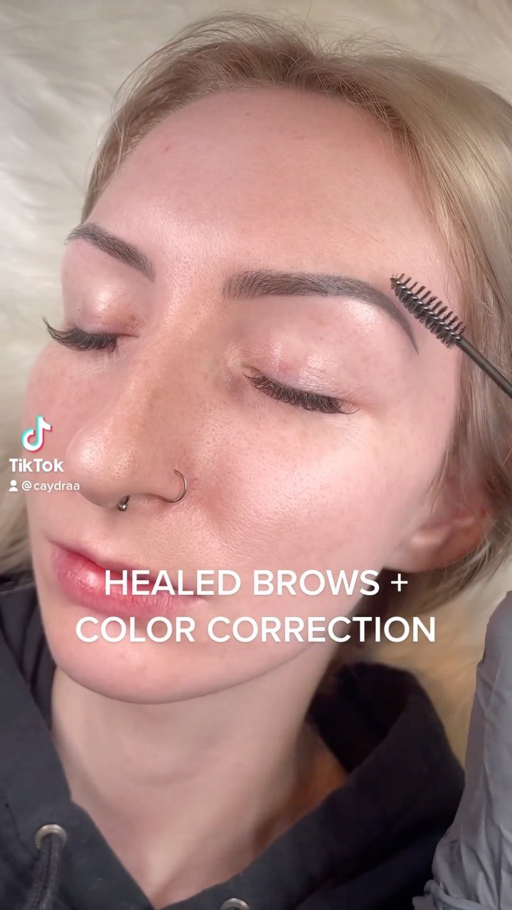 Healed brows with color correction
